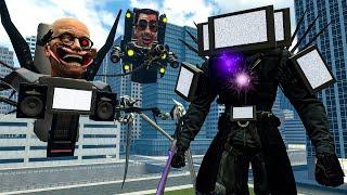 NEW UPGRADED TITAN TV MAN VS SCIENTIST SKIBIDI TOILET AND OTHER BOSSES In Garry's Mod!