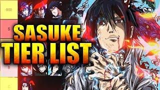 SASUKE TIER LIST!!! RANKING ALL SASUKES in Naruto Ultimate Ninja Blazing