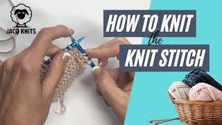 How to Knit the Basic Knit Stitch