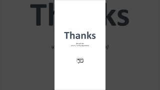 #shorts  - Alternatives to Thanks / Variasi Thanks | Mister Hu - Useful Expressions