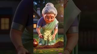 A poor grandmother planted a money tree to earn a living  #goat #tree #grandmother
