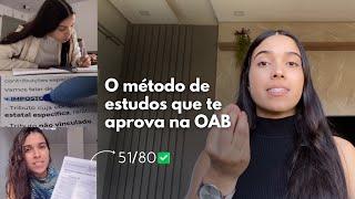 COMO PASSEI NA OAB DE PRIMEIRA | método de estudos | 1° fase