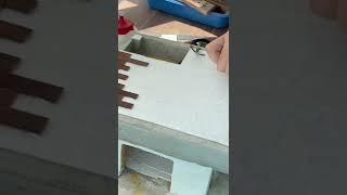 Minyatür inşaat yer ahşap döşeme\\ How to make miniature construction floor wood flooring?