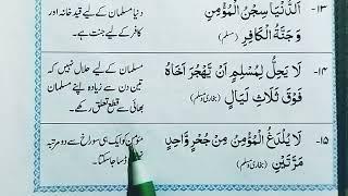 Hadees Number 15 | 40 Hadees | Diniyat Class