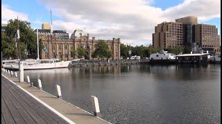 Walking around Constitution Dock, Hobart, Tasmania