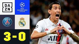 Doppelter Di Maria entthront die Königlichen: PSG - Real Madrid 3:0 | UEFA Champions League | DAZN