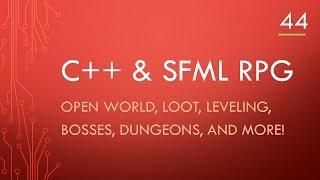C++ & SFML | Open World RPG [ 44 ] | Our own GUI library and a drop down list