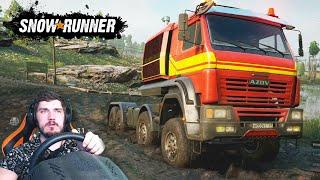 КУПИЛ КАМАЗ - ПРОЕДУ ВЕЗДЕ ТАЙМЫР - SnowRunner (SpinTires, MudRunner) + РУЛЬ