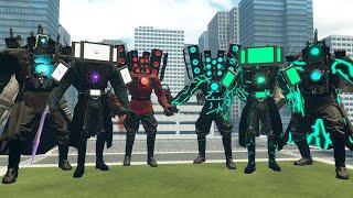 NEW GREEN TV MAN, SPEAKERMAN AND CAMERAMAN VS ALL SKIBIDI TOILET BOSSES in Garry's Mod!