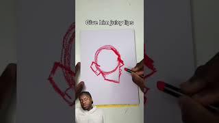 How To Draw Side View Face ️ #shorts