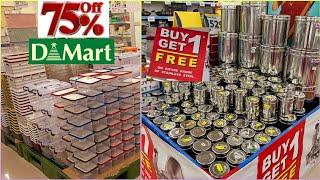 Dmart clearance sale 80%off Buy1get1 on all steel kitchenware, household, gadgets storage organisers