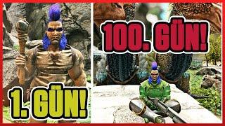 100 Gün Hayatta kalmak! İşte Başıma Gelenler | Valguero | Ark Survival Evolved Türkçe