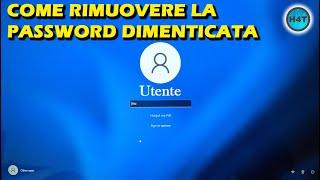 Eliminare password dimenticata di Windows (Tutte le versioni di windows)