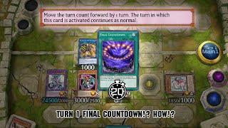 20 Turn for FINAL COUNTDOWN? Nah! 1 Turn Enough! Yugioh Master Duel