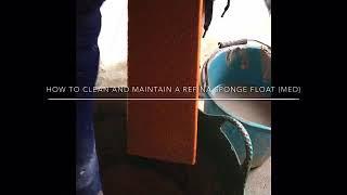 Tip to cleaning and maintaining a refina medium sponge float for plastering!!