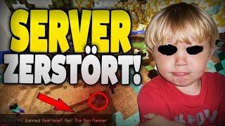 SERVER von ESKALATIONS KIDDIE ZERSTÖRT !! - TOTALER AUSRASTER !!! - Minecraft GRIEFING