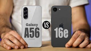 Samsung A56 Vs iPhone 16e || Full Comparison Specs,Camera