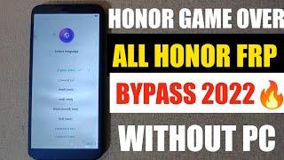 Honor 9 Lite FRP Bypass All Honor FRP Bypass Without PC | 2022 