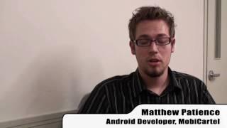 AndroidTO Presenter Spotlight: Matthew Patience