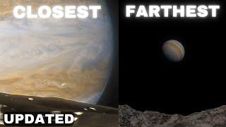 View from Closest Moon Vs Farthest Moon of Every Planet (Solar System - Updated)