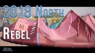 Kiteboarding Review -  2018 North Rebel 4 lines!