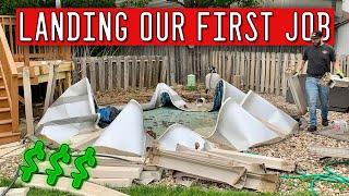 Completing Our First Junk Removal Job For Our New Business