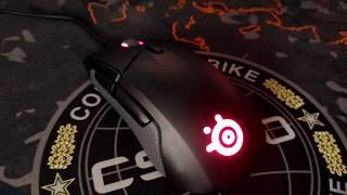 Gaming mouse Steelseries Rival 310 illumination test