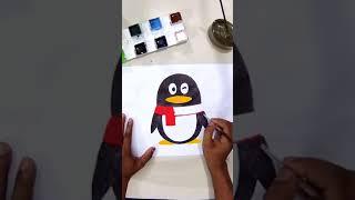 How to draw the QQ logo #QQ #shorts