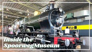 INSIDE THE RAILWAY MUSEUM IN UTRECHT (HET SPOORWEGMUSEUM)