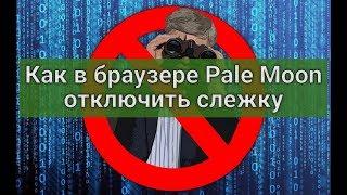 Как в браузере Pale Moon  отключить слежку