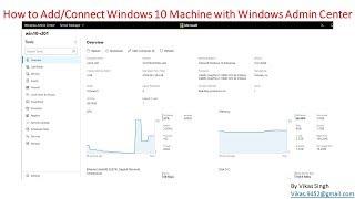 How to Add or Connect Windows 10 Machine with Windows Admin Center