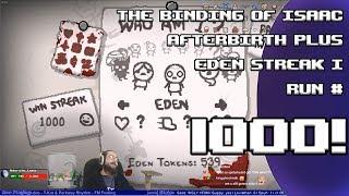 Night_Affinity - The Binding of Isaac: Afterbirth+ Eden Streak Run 1000