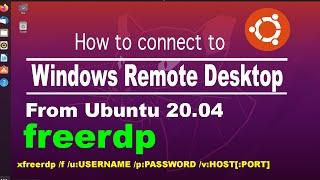 How to install freerdp on ubuntu 20.04