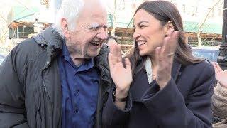 ALEXANDRA OCASIO-CORTEZ Serenaded by MALACHY McCOURT at St Pat's For All 3/3/19