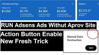 Run Adsense Ads Without Aprov Sites | Google Adsense ADX Loading Complete Free Course Earning Method