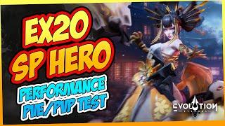 New SP Hero EX20 Sakai Monoko! PvE & PvP Performance Test in Eternal Evolution