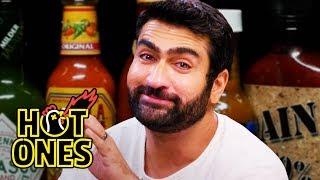 Kumail Nanjiani Sweats Intensely While Eating Spicy Wings | Hot Ones