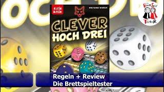 Clever hoch drei von Wolfgang Warsch - Regeln + Review - Brettspiel - Die Brettspieltester