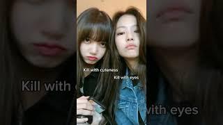Their cuteness is killing me#blackpink#jennie #lisa #yukichan #yukiedit