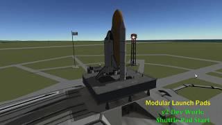 KSP Modular Launch Pads v2.0 Dev Demo: Shuttle Pad SRB Hold-Downs