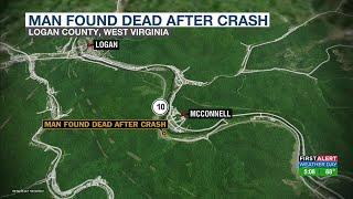 Man found dead after crash in Logan County