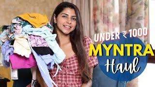 *HUGE* Myntra Under 1000 Haul! | Try On Haul  | Ishita Khanna