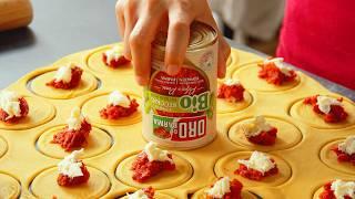 Tomaten-Käse-Ravioli: Italienischer Genuss zum Abendessen!