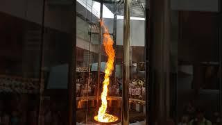 Fire tornado from science center