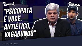 DEBATE: DATENA PERDE A CALMA AO SER PROVOCADO POR MARÇAL E PROTAGONIZA CENA POLÊMICA