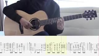 Fingerstyle Tabs | BTS - Butterfly | Sungha Jung Tabs | Guitar Cover | Nino Music