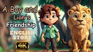 Boy and Lion's Friendship | English Story for kids | Snipy Tales #story #storyvideo #storytime