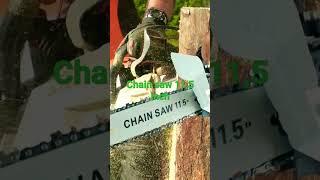 Chainsaw Hitam Penyambung Gergaji Listrik Pemotong Kayu 11,5 Inch