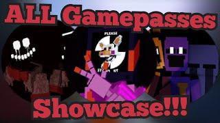 Showcasing ALL Gamepasses!!! | Fazbear's Revamp RP P2 | Roblox