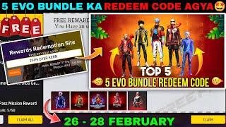 FREE FIRE REDEEM CODE TODAY 28 FEBRUARY REDEEM CODE FREE FIRE | FF REDEEM CODE TODAY 28 FEBRUARY